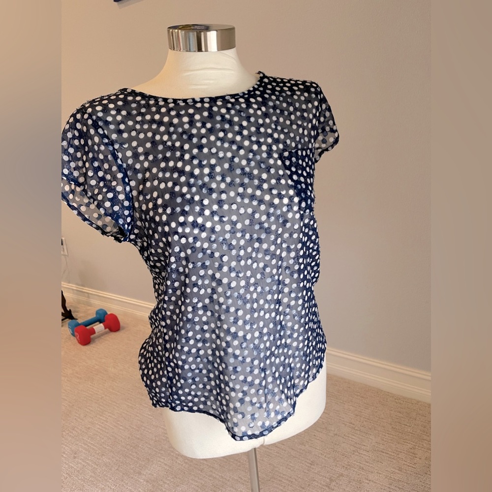 NWT Banana Republic polka dot blouse